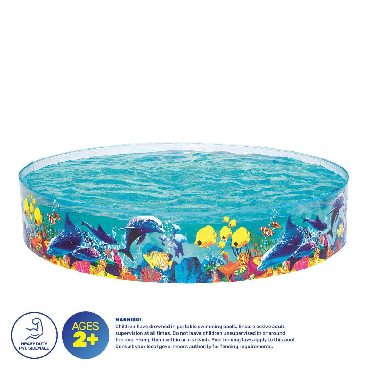 Kids Above Ground Pool Ocean Life Design 1612 Litre