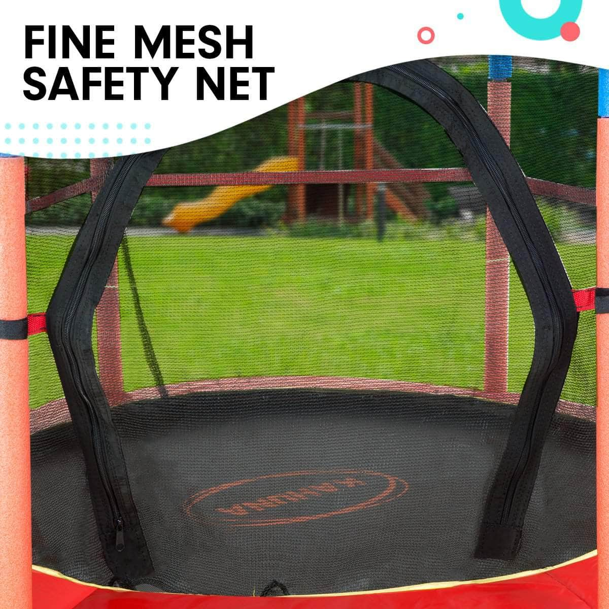 Kids Mini 4.5 ft Trampoline - Red Blue