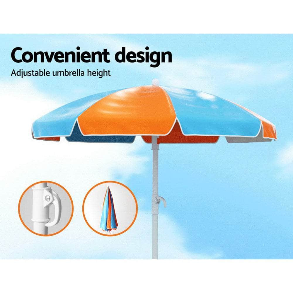 Kids Outdoor Table And Chairs Picnic Bench Umbrella Set Water Sand Pit Box