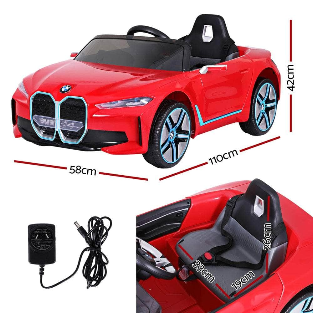 Kids Ride On Car Licensed I4 Sports Remote Control Electric 12V Red/White