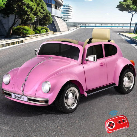 Kids Ride On Car Licensed Volkswagen Beetle Electric Toys Horn Remote 6V