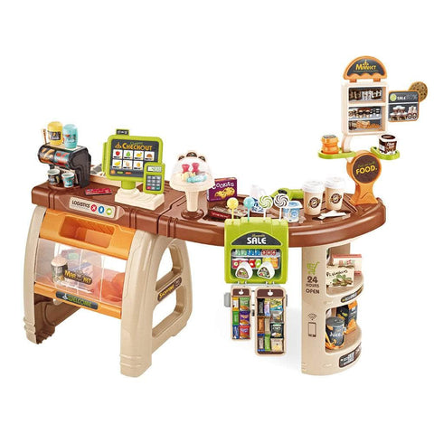 Kids' Supermarket Adventure: 52-Piece Pretend Grocery Toy Set