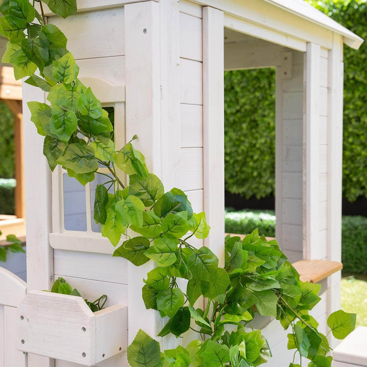 Kids Teddy Cubby House In White (V2) With Floor