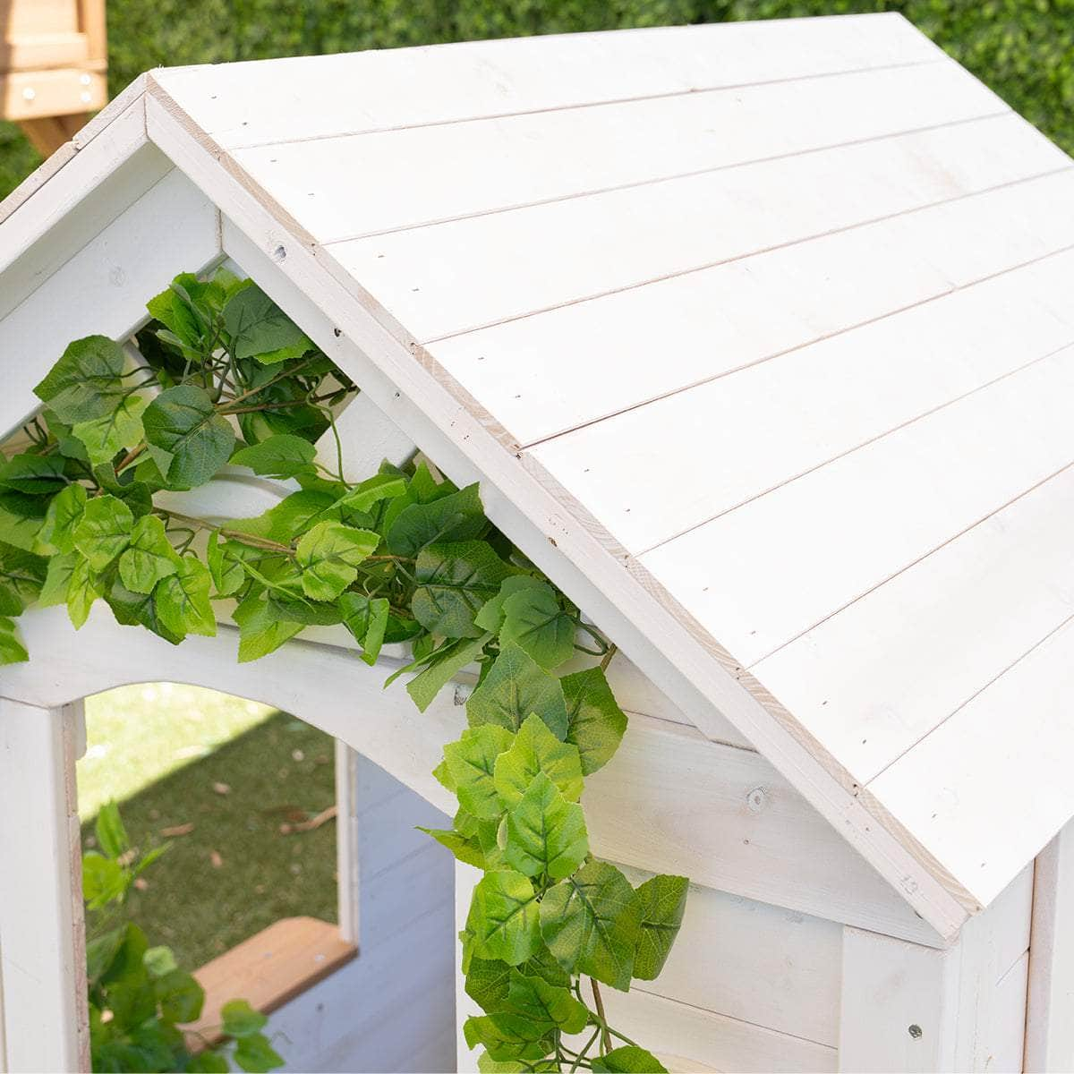 Kids Teddy Cubby House In White (V2) With Floor