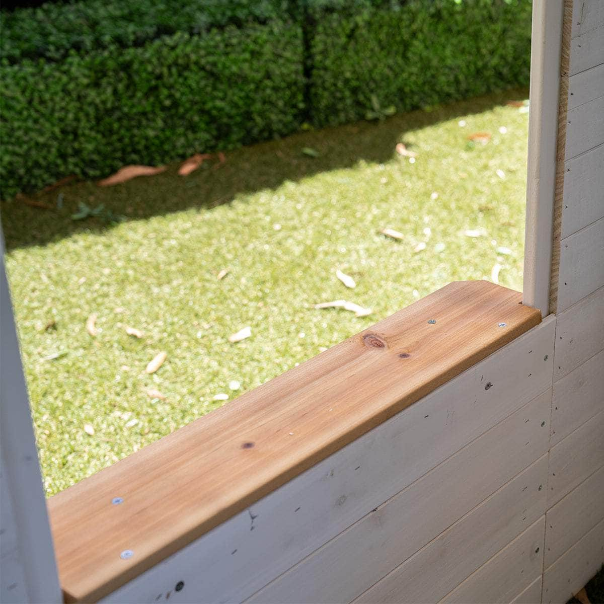 Kids Teddy Cubby House In White (V2) With Floor