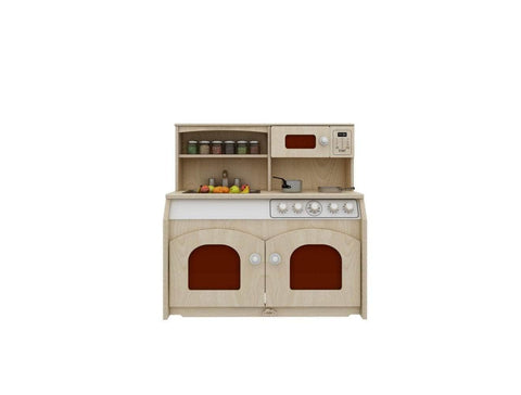 Kids Wooden Play Kitchen 4-in-1