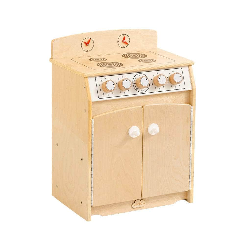 Kids Wooden Play Kitchen Stove - H65cm