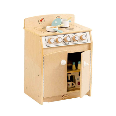 Kids Wooden Play Kitchen Stove - H65cm