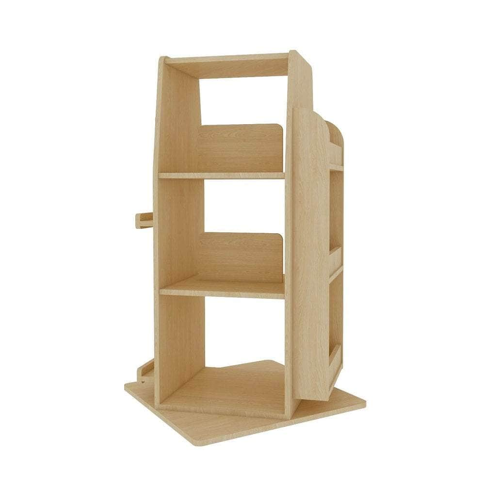 Kids Wooden Revolving Bookcase Bookstand - H100cm