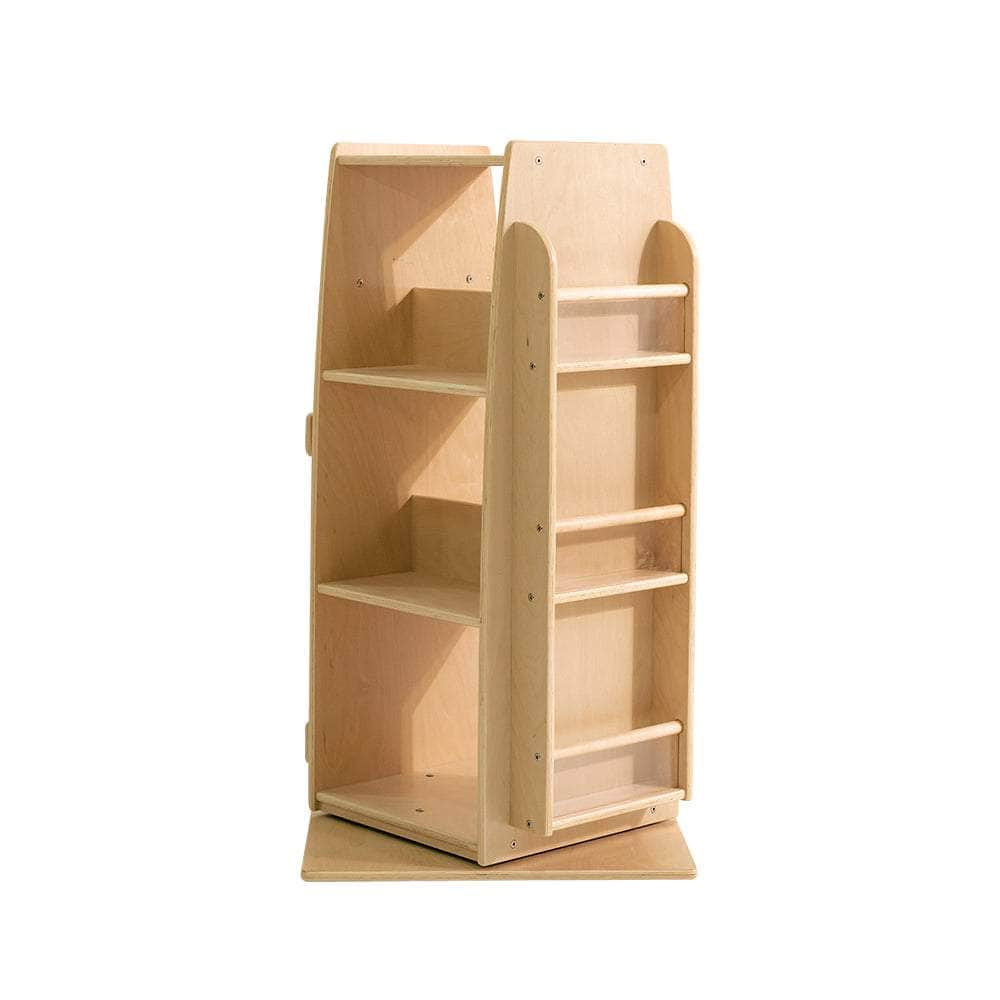 Kids Wooden Revolving Bookcase - H92cm