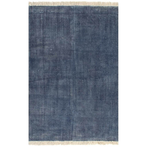 Kilim Rug Cotton Blue