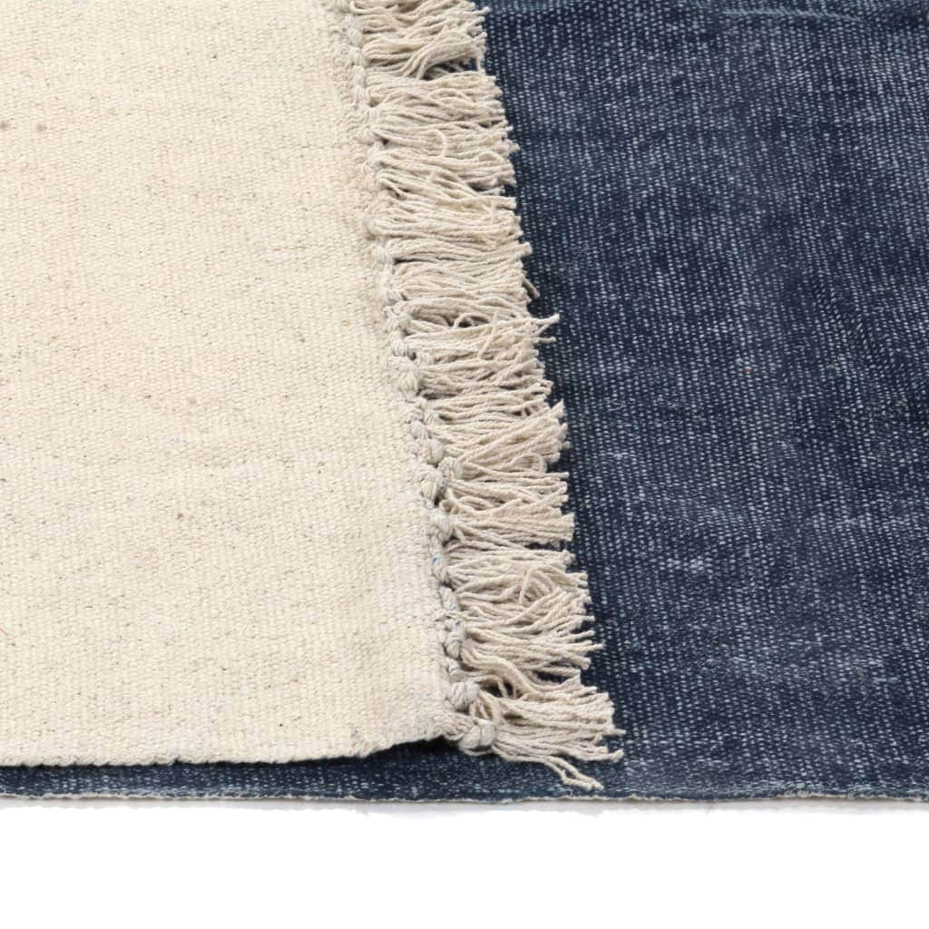 Kilim Rug Cotton Blue