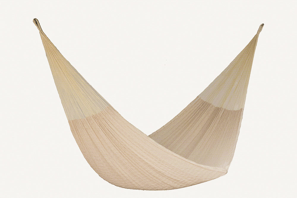 King Plus Size Nylon Mexican Hammock in Cream Colour