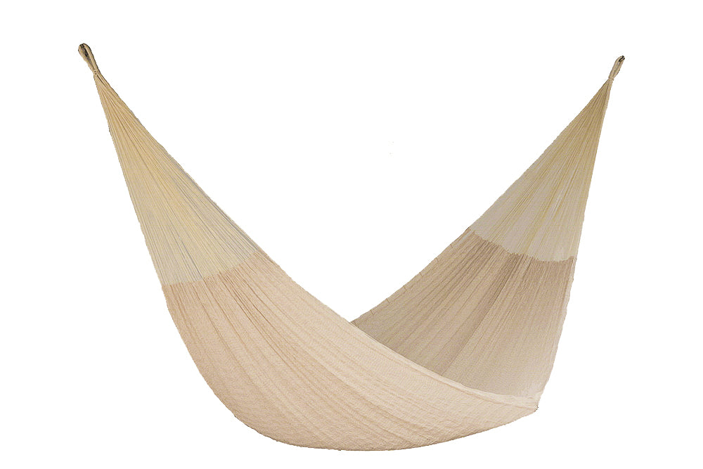 King Plus Size Nylon Mexican Hammock in Cream Colour