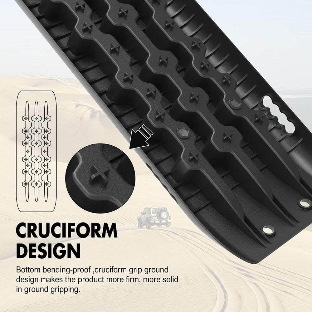 KIT1 Recovery Track Board 4x4 Sand & Snow - Black