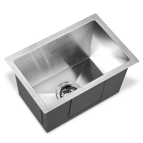 Kitchen Sink 45X30Cm Stainless Steel Basin Single Bowl Laundry Silver