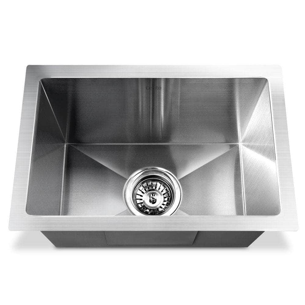 Kitchen Sink 45X30Cm Stainless Steel Basin Single Bowl Laundry Silver