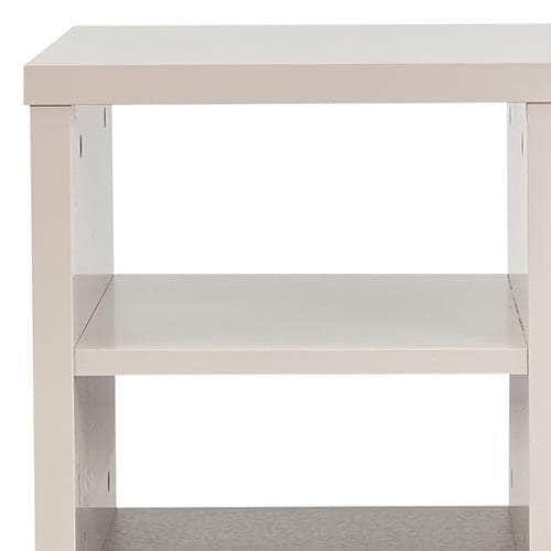 Lamp Table 3 Open Storage Cabinet Mdf In Champagne Colour