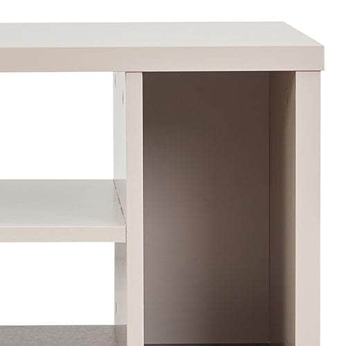 Lamp Table 3 Open Storage Cabinet Mdf In Champagne Colour