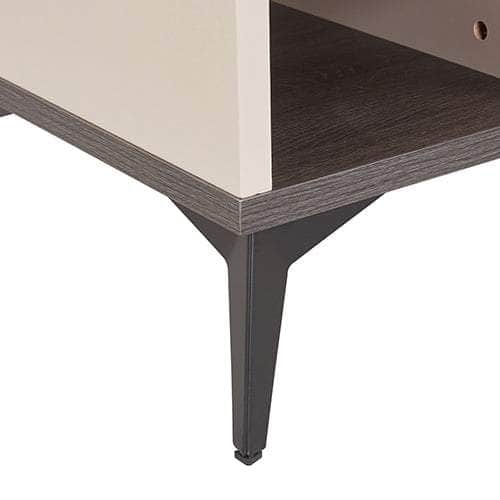 Lamp Table 3 Open Storage Cabinet Mdf In Champagne Colour