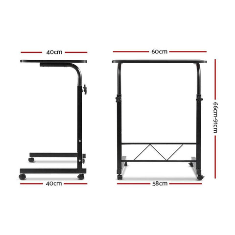 Laptop Desk Table Adjustable 60Cm Black