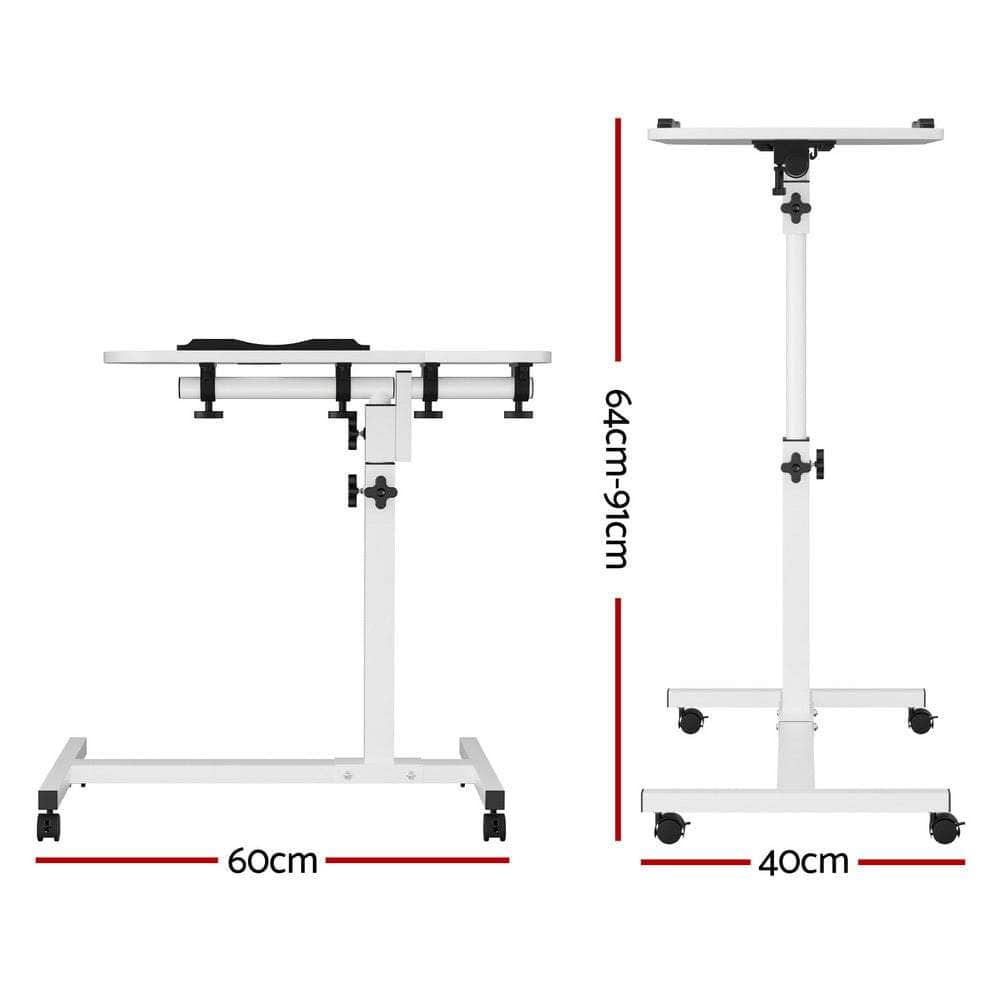 Laptop Desk Table Fan Cooling White 60Cm