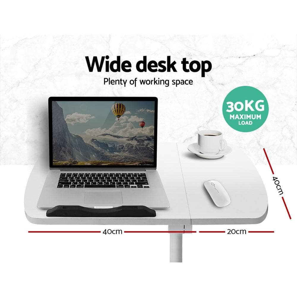 Laptop Desk Table Fan Cooling White 60Cm