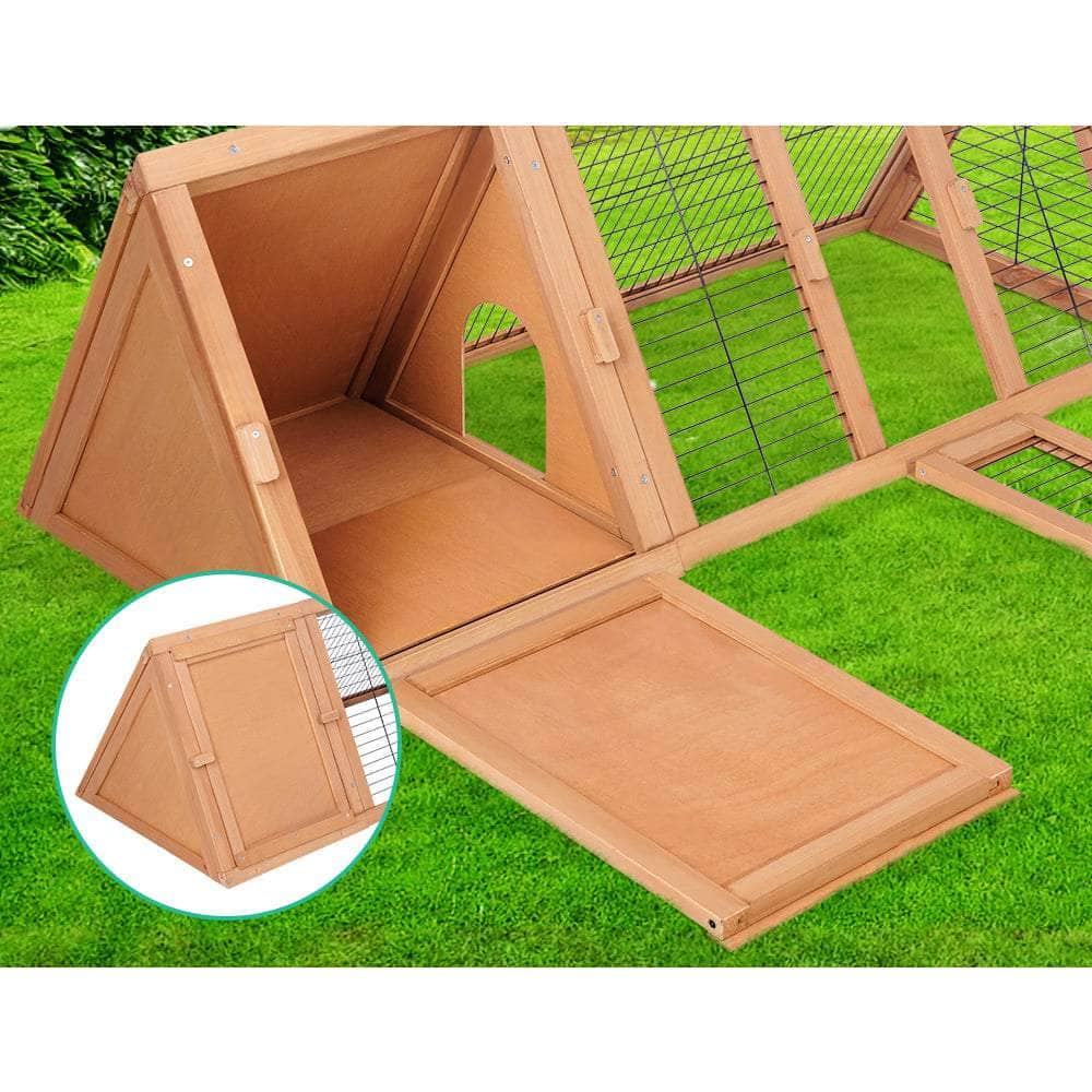 Large Rabbit Hutch 119X51X44Cm Chicken Coop With Run