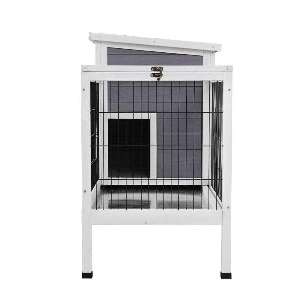 Large Rabbit Hutch 97X49X86Cm Chicken Coop Wooden Cage