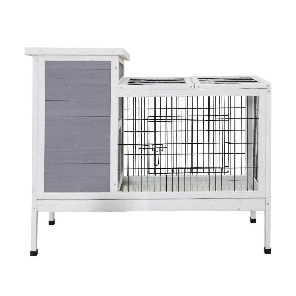 Large Rabbit Hutch 97X49X86Cm Chicken Coop Wooden Cage