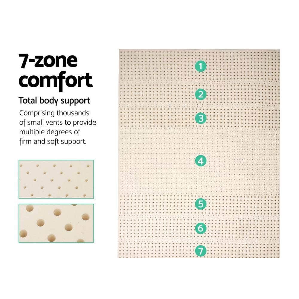 Latex Mattress Topper 7.5Cm Queen