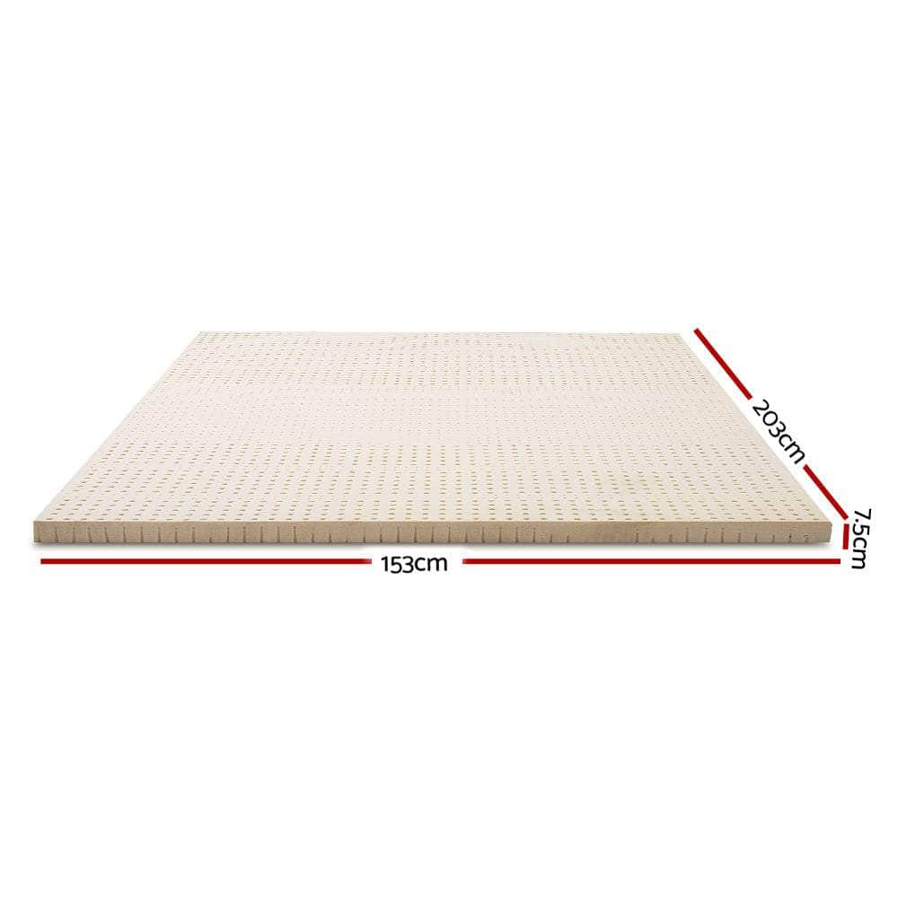 Latex Mattress Topper 7.5Cm Queen