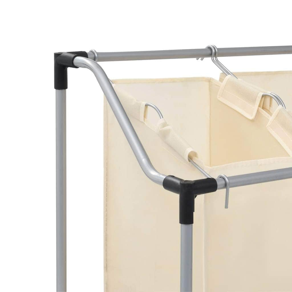 Laundry Sorter with 3 Bags- Cream