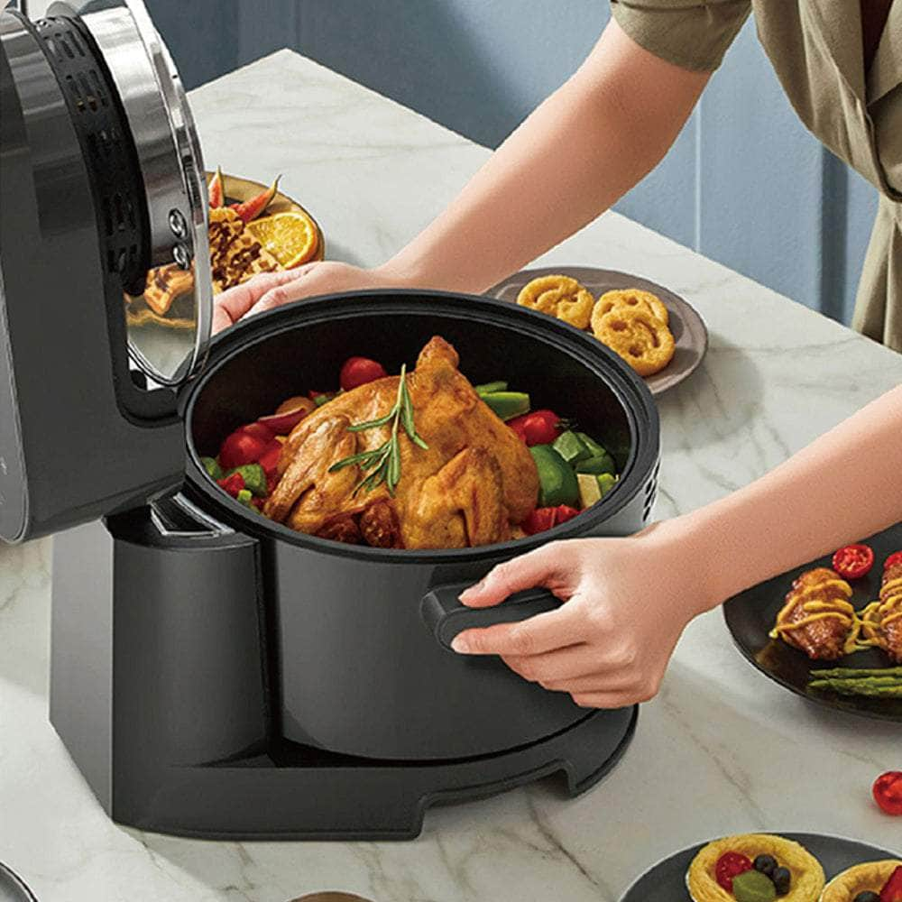 Layer Multi-functional 2 in 1 air fryer & smokeless BBQ grill  KZ-50