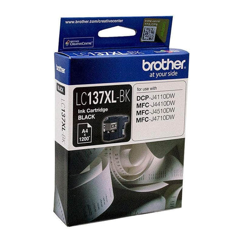 Lc-137Xlbk Black Ink Cartridge- Up To 1200 Pages