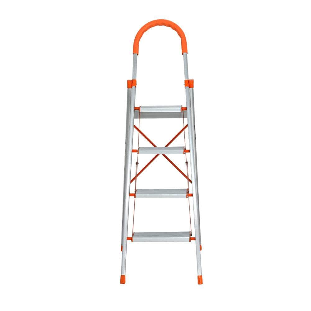 Lightweight Non-Slip Folding Ladder with Secure Platform for Hassle-Free Climbing