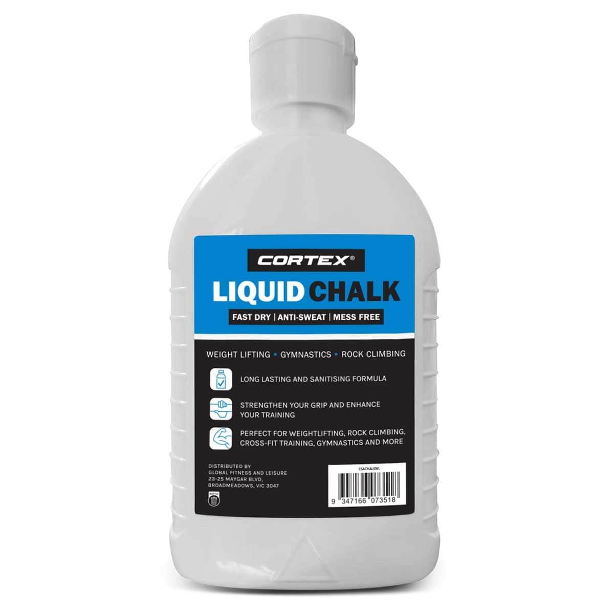 Liquid Chalk 250ml for Fast-Drying Anti-Sweat Grip