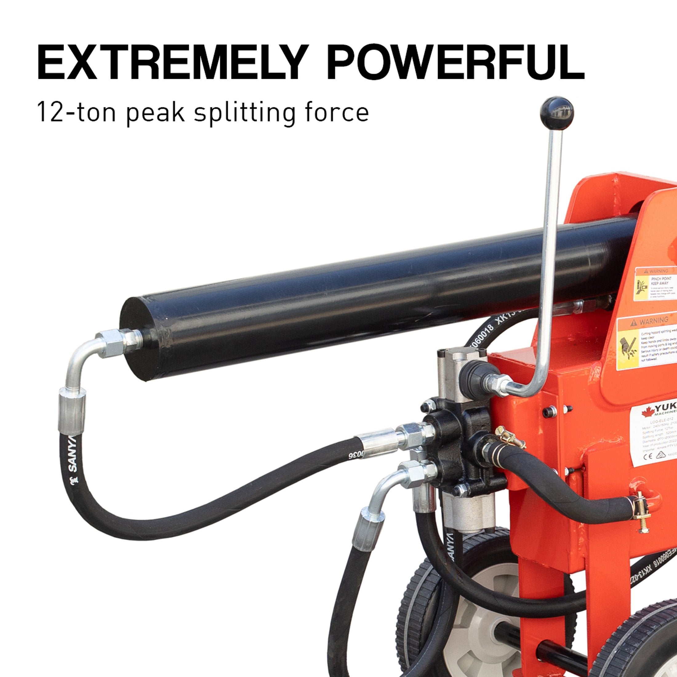 Electric 12 Ton Log Splitter Wood Cutter