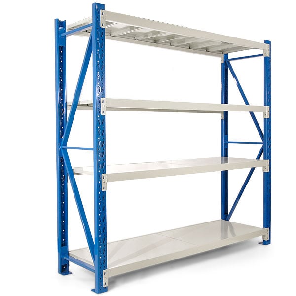 Standard 2 Bay 1.5M Wide Long-Span Garage Shelving 400kg