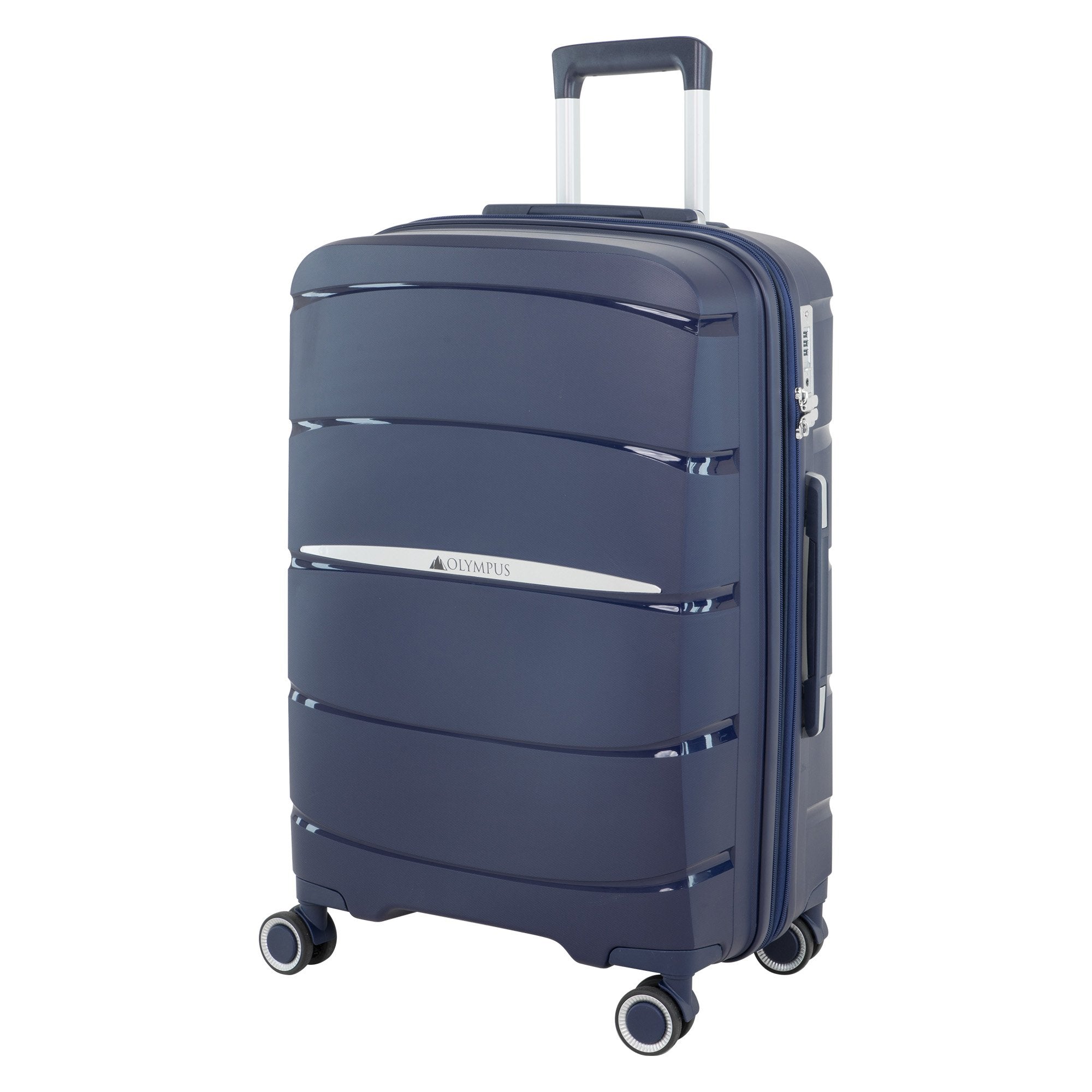 Luggage Set with Hard Shell ABS and PC Suitcases in Blue