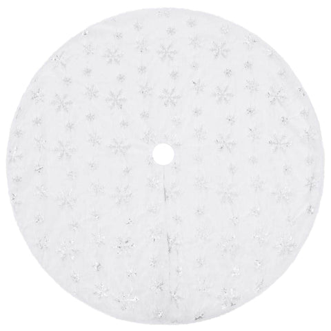 Luury Christmas Tree Skirt White 122  Fur