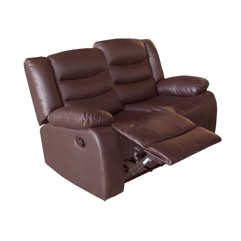 Luxurious Recliner Pu Leather 2R sofa-Brown