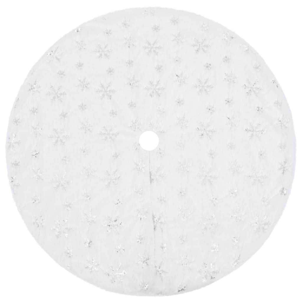 Luxury Christmas Tree Skirt White