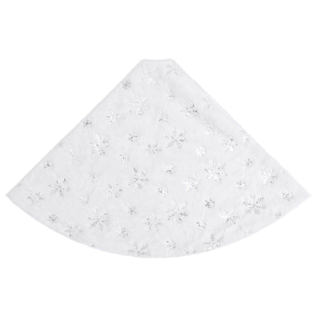 Luxury Christmas Tree Skirt White