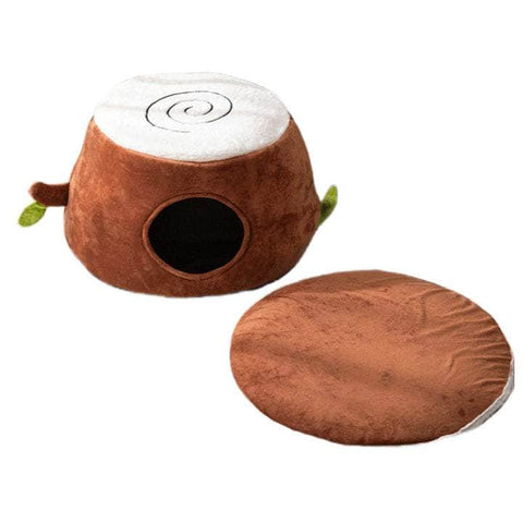 M Convertible Tree Stump Cat Bed - Foldable