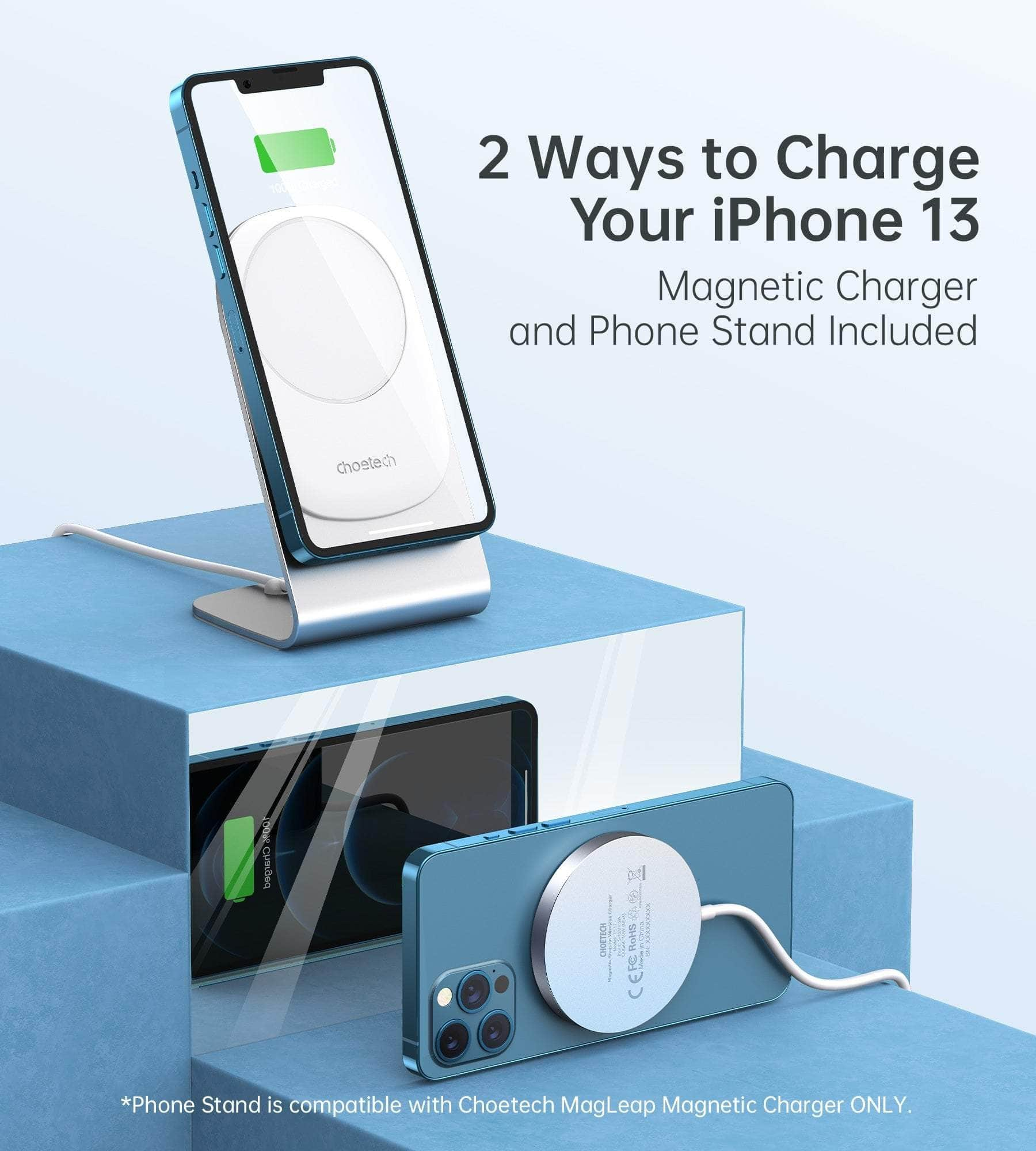 Magasafe Fast Wireless Charger Stand Holder For Iphone 13/12