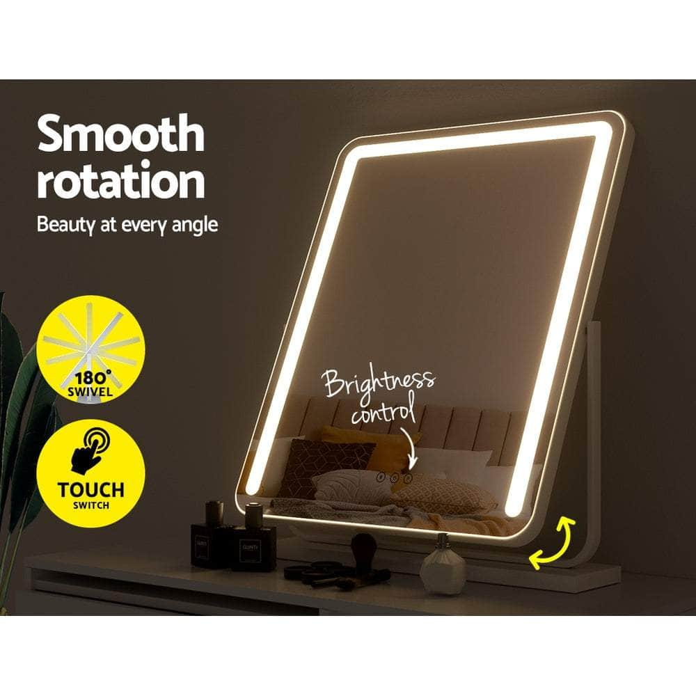 Makeup Mirror With Light Hollywood LED Vanity Wall Mounted 50X60CM