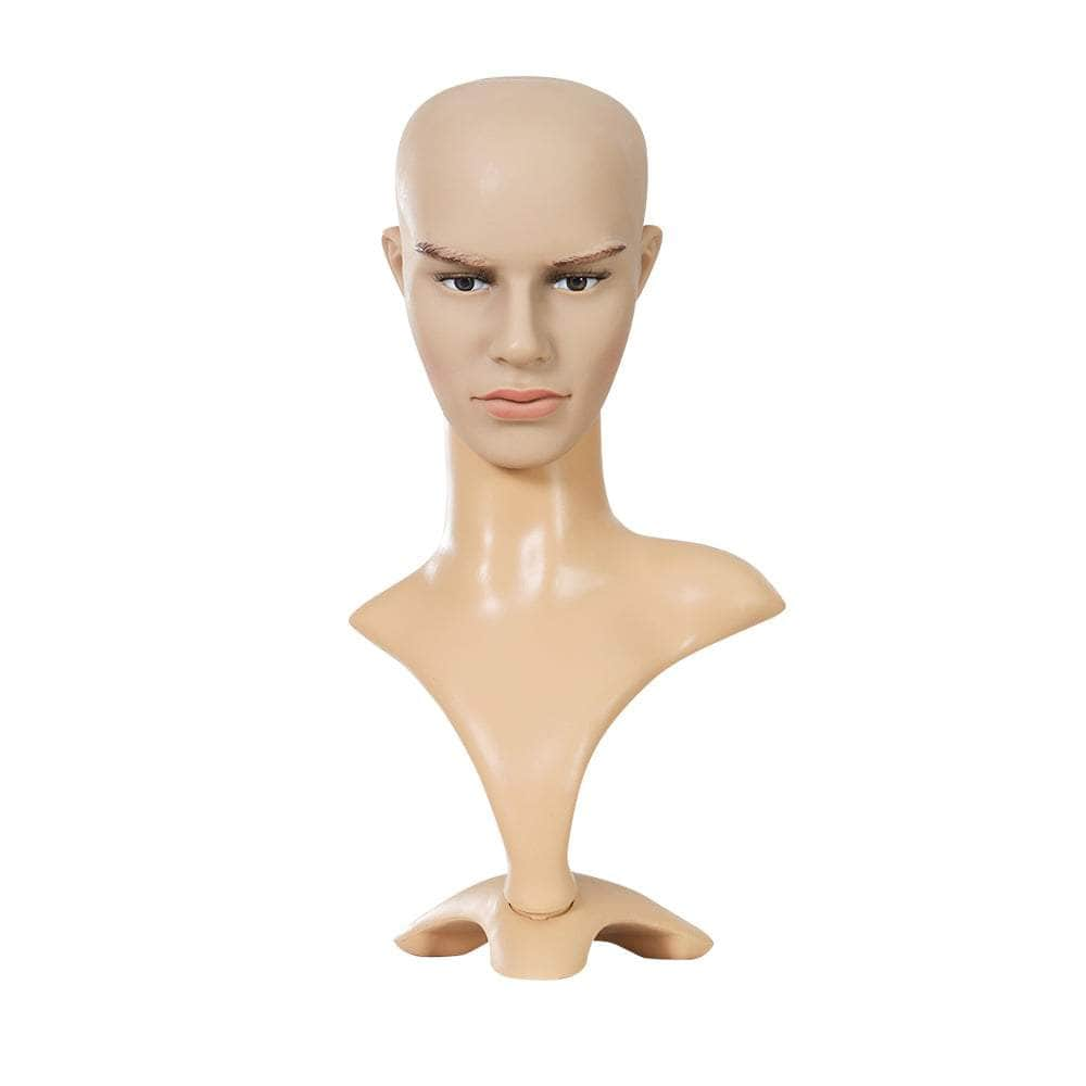 Male Mannequin Head Dummy Model Display Shop Stand Professional Use