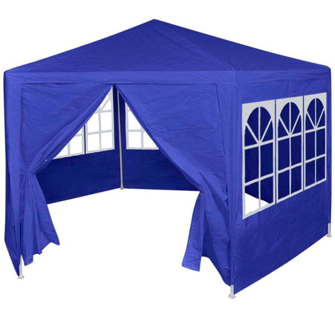 Marquee with 6 Side Walls Blue