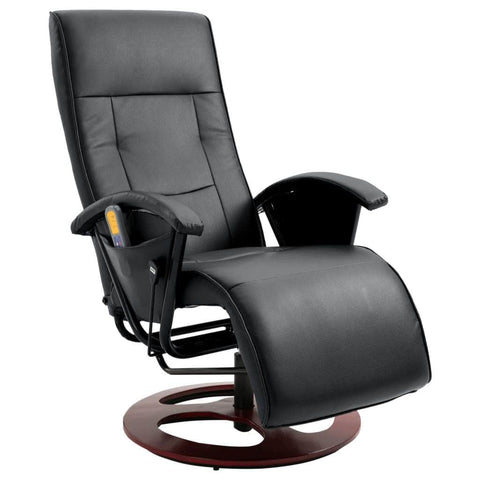 Massage Chair Black Leather